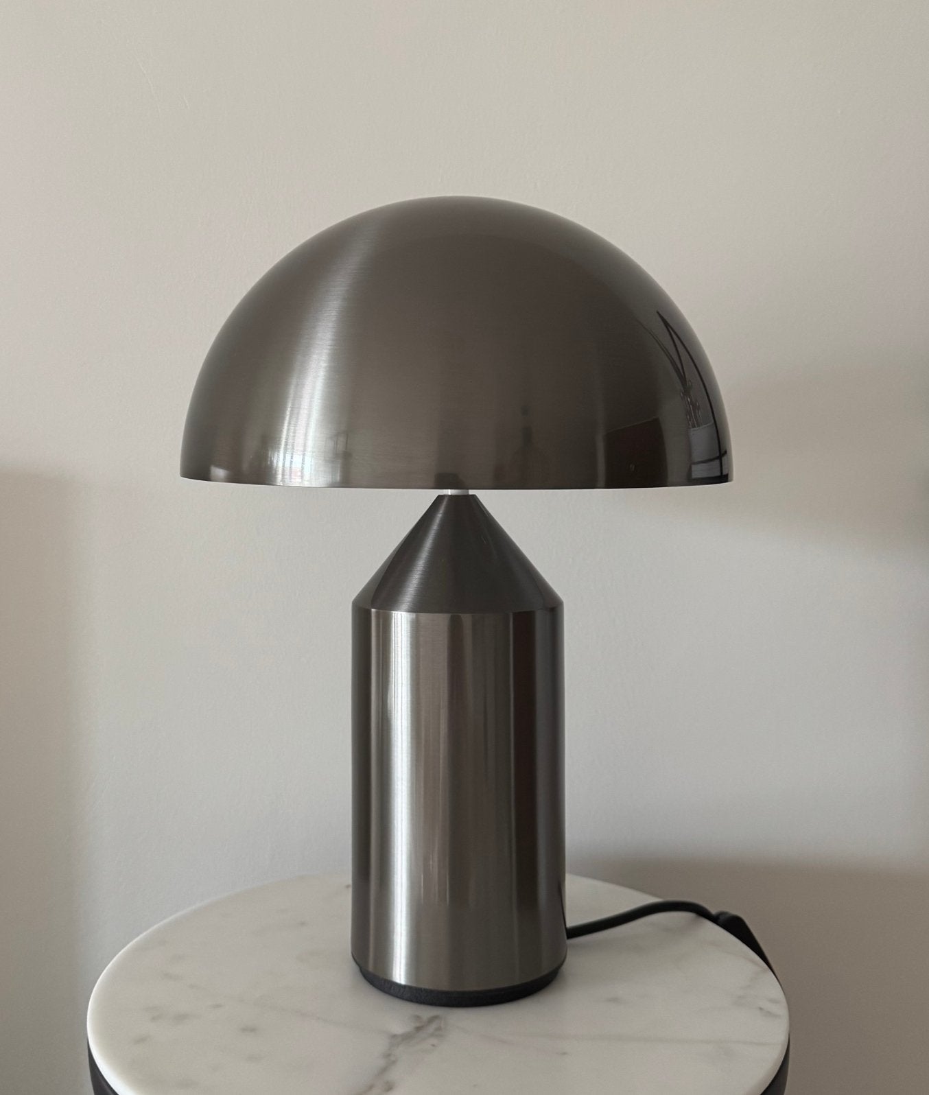 Oluce Atollo tafellamp H35 nikkel - NIEUW, Ophalen of Verzenden, Nieuw, Minder dan 50 cm