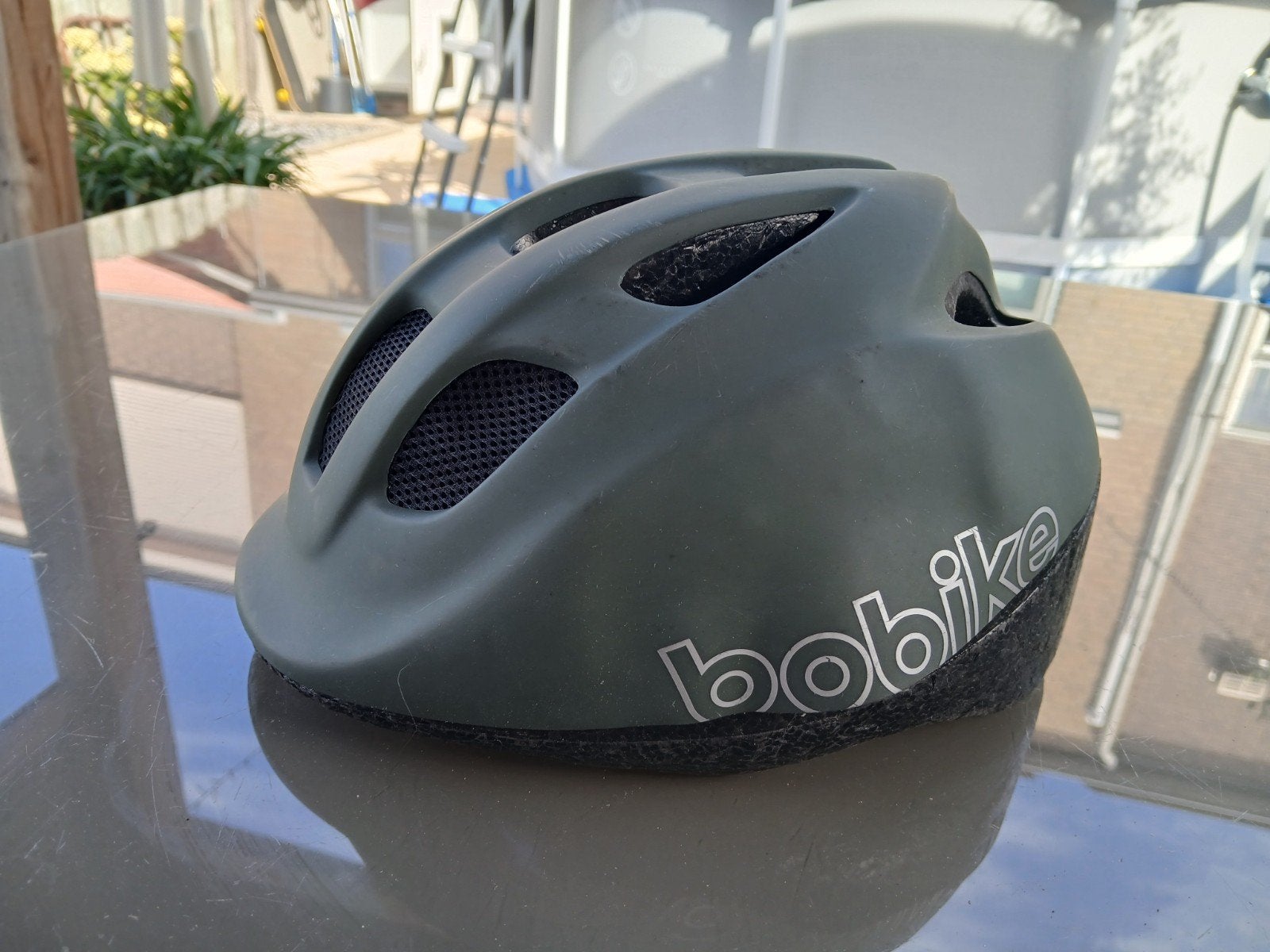 bobike fiets helm Grey 46-53cm, Ophalen of Verzenden, Zo goed als nieuw, Jongen of Meisje, Bobike