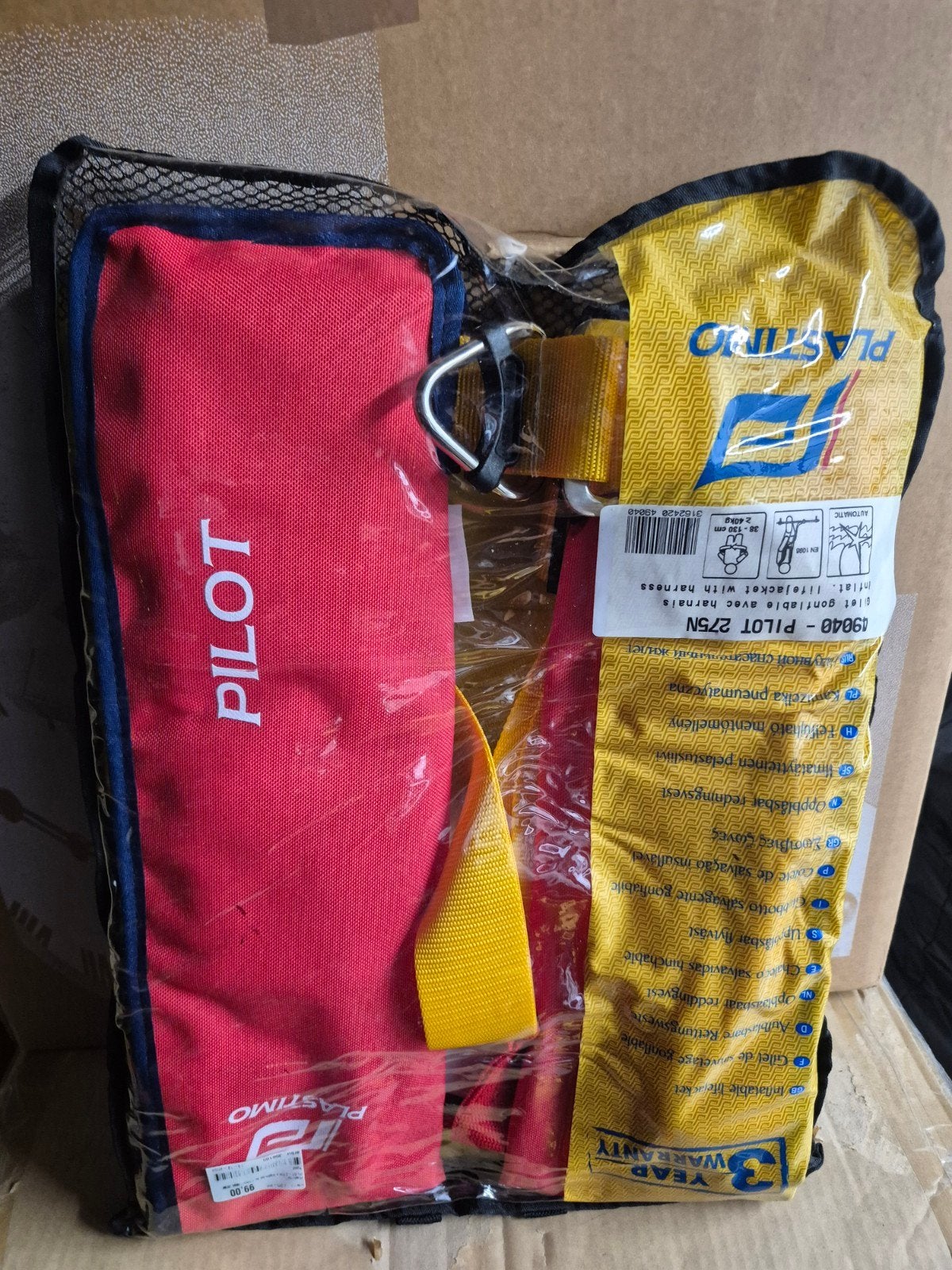 Nieuw Plastimo Pilot 275N reddingvest met harnas, Watersport en Boten, Overige typen, Onbekend, Nieuw, Plastimo