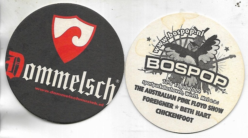 Dommelsch - Bospop 2009, Ophalen of Verzenden, Gebruikt, Viltje(s), Overige merken