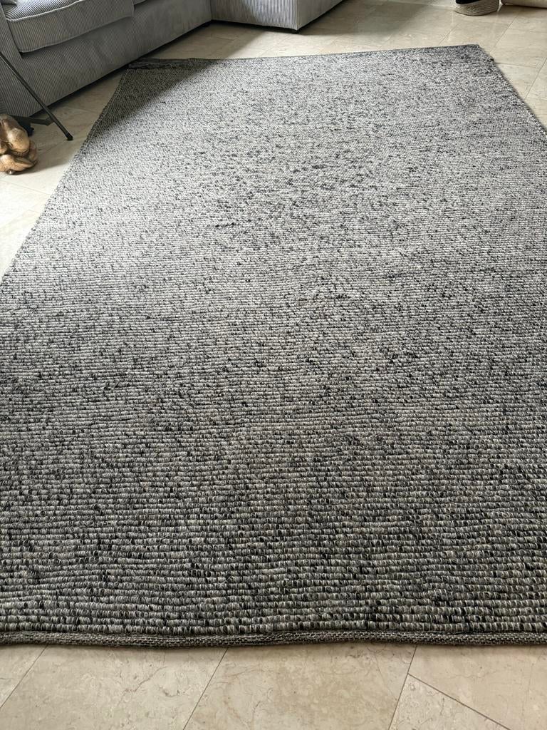 Groot vloerkleed naturel tinten 200x300cm, Ophalen, Gebruikt, 200 cm of meer, Grijs