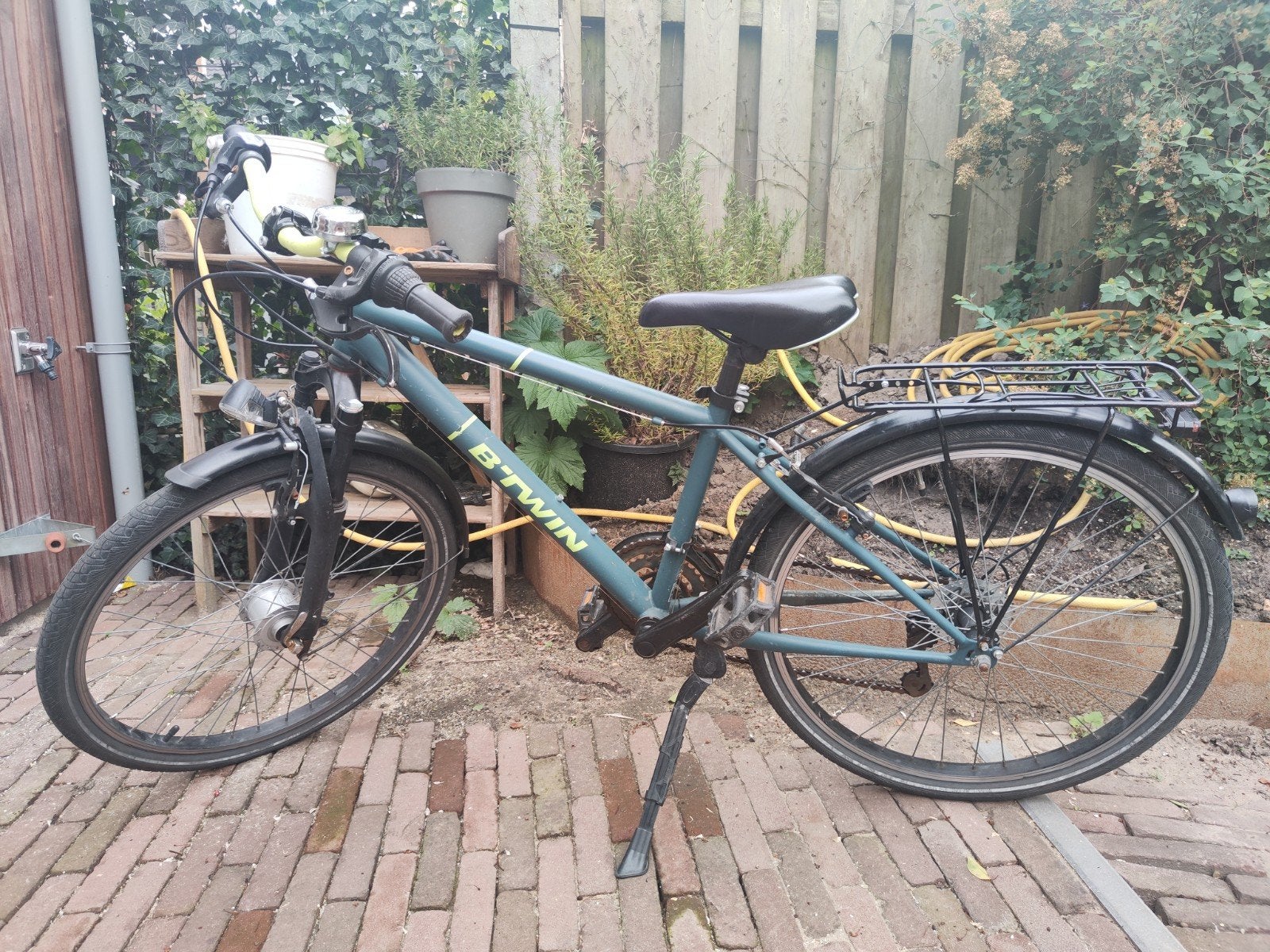 B'twin fiets 22 inch - Gebruikt, maar kan nog jaren mee!, Fietsen en Brommers, Fietsen | Heren | Herenfietsen, Gebruikt, Overige merken