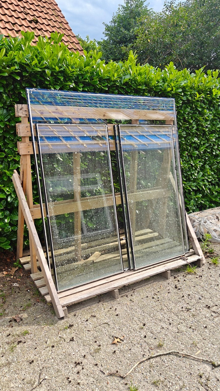 Gebruikt dubbel glas, Ophalen, Gebruikt, Gevelraam of Ruit