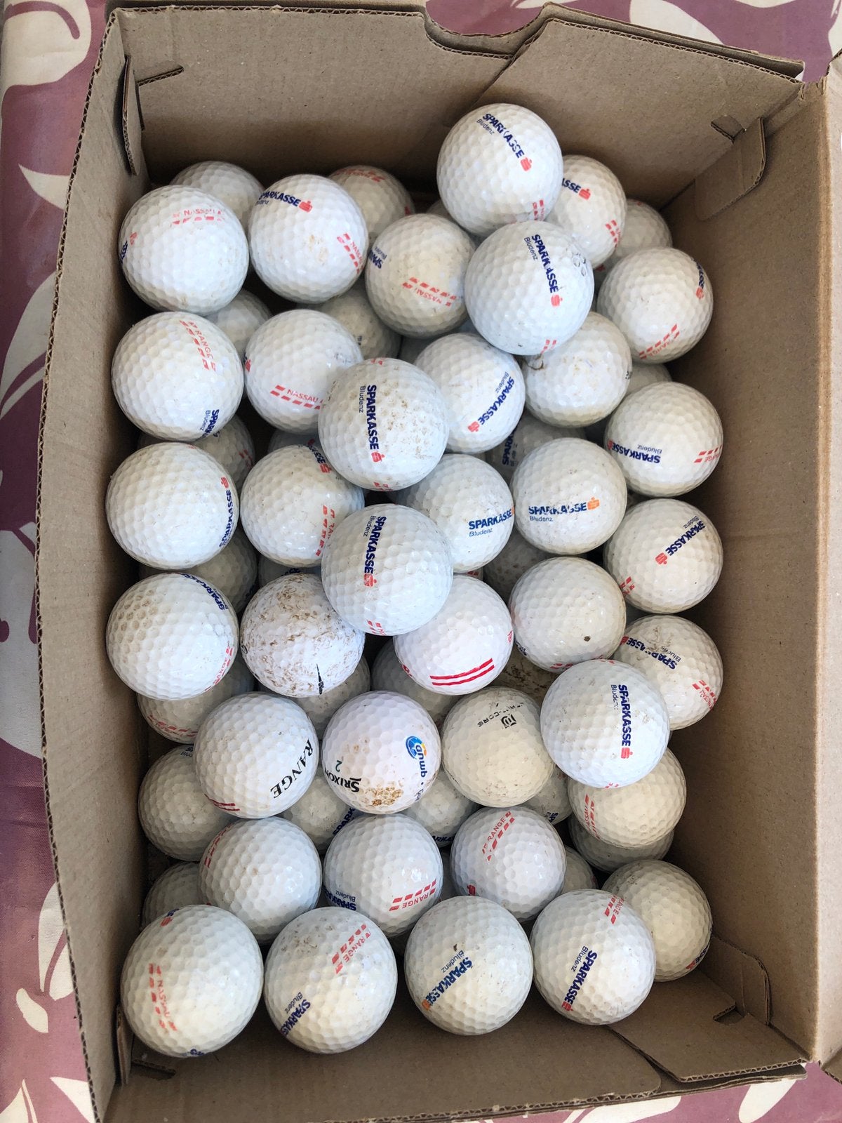 Mix van golfballen 70 stuks, mn van het merk Nassau, Sport en Fitness, Golf, Ophalen of Verzenden, Gebruikt, Bal(len)