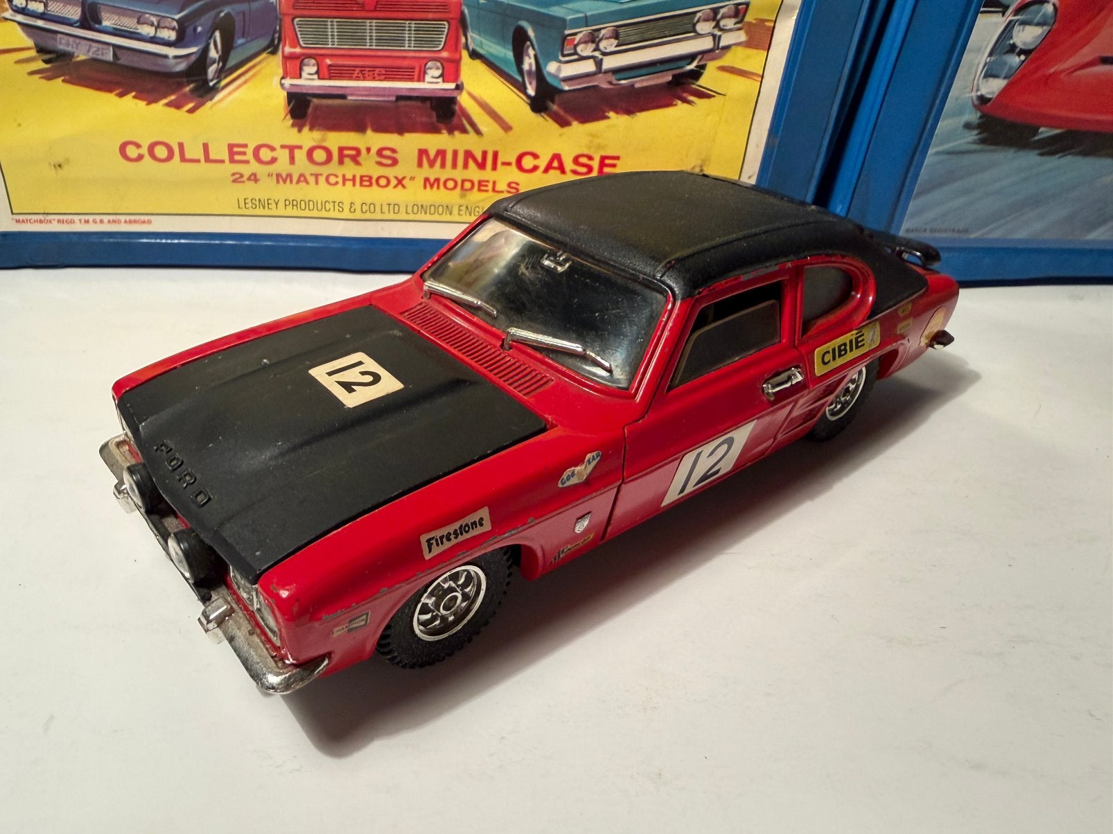 Dinky Toys 1/25 Nr.2215 Ford Capri Rally Special, Ophalen of Verzenden, Gebruikt, Auto