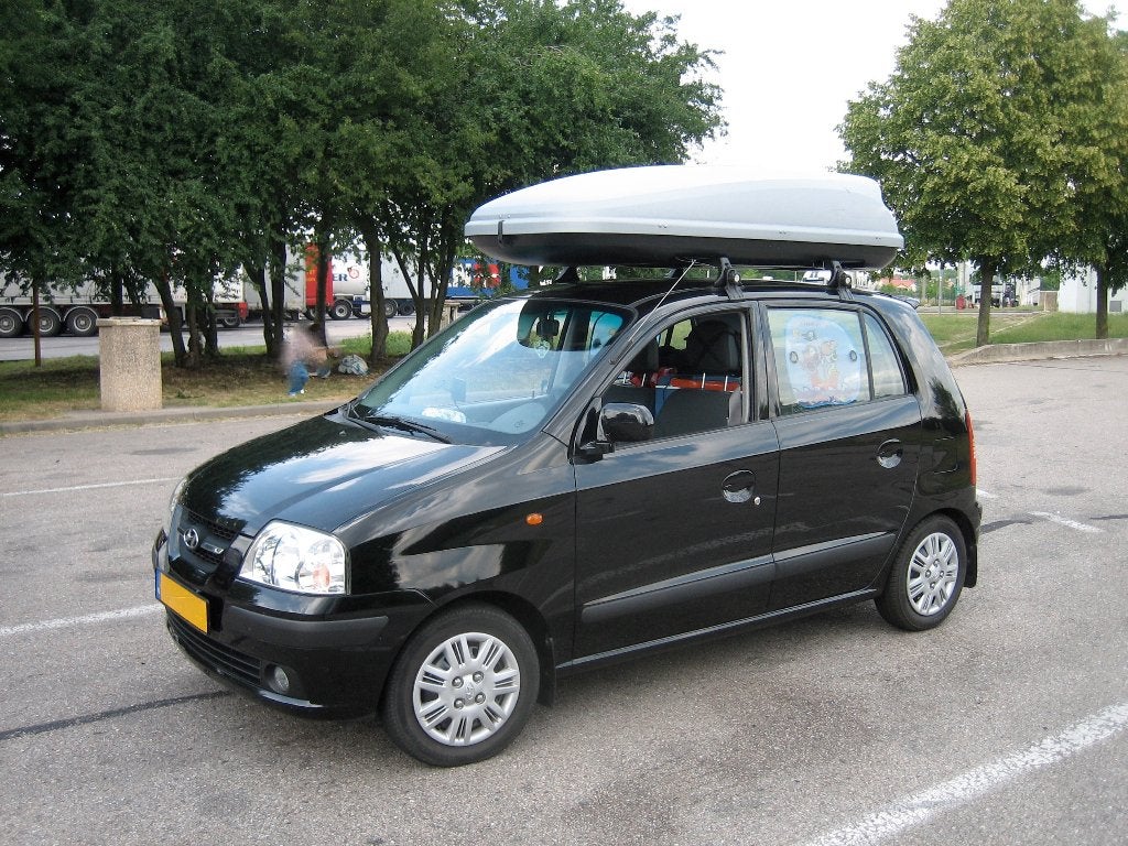 Goedkoop dakkoffer bagagebox huren, Ophalen, Zo goed als nieuw