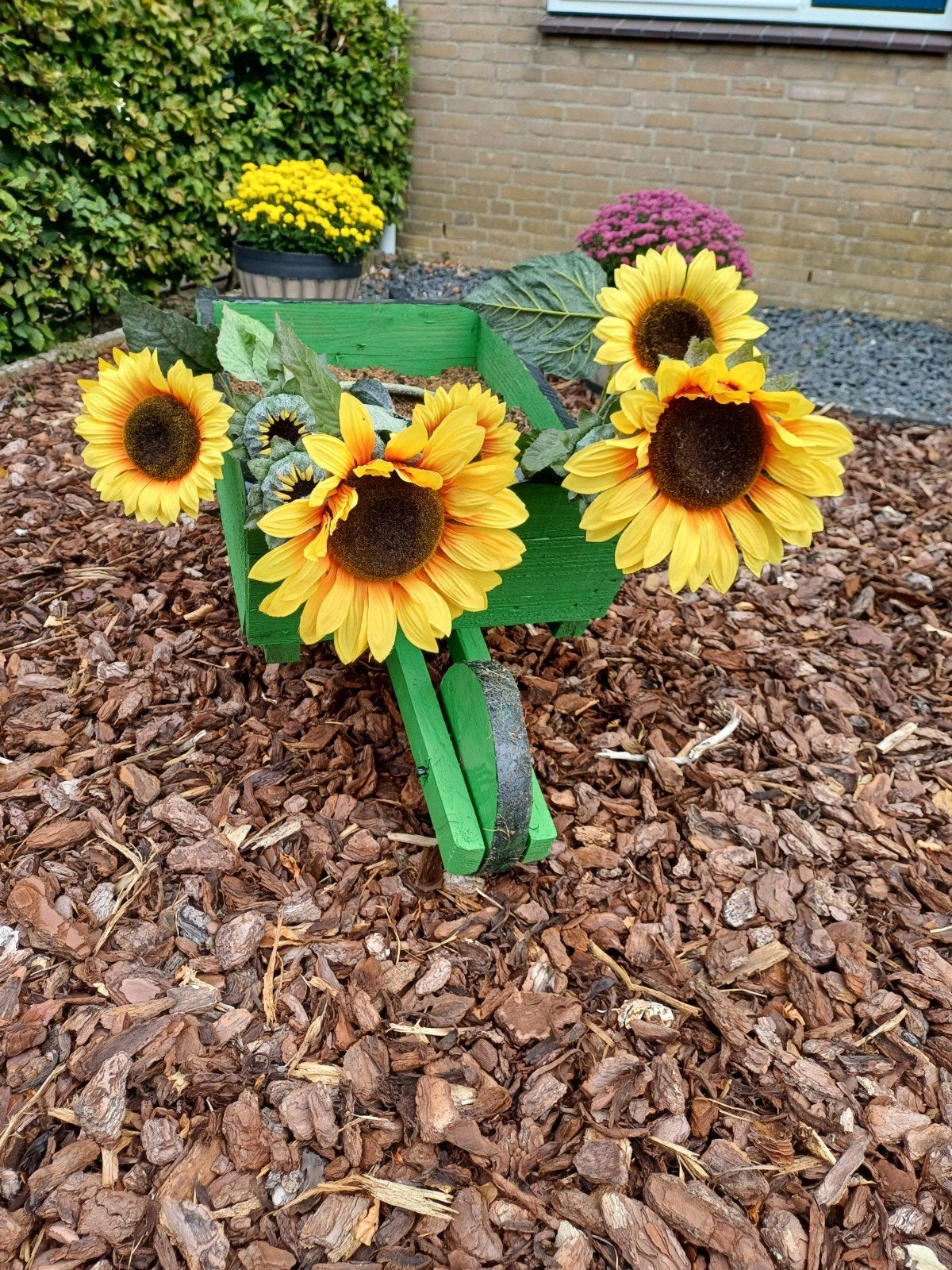 Zonnebloemen, Kunstbloem, Ophalen of Verzenden, Zo goed als nieuw, Binnen