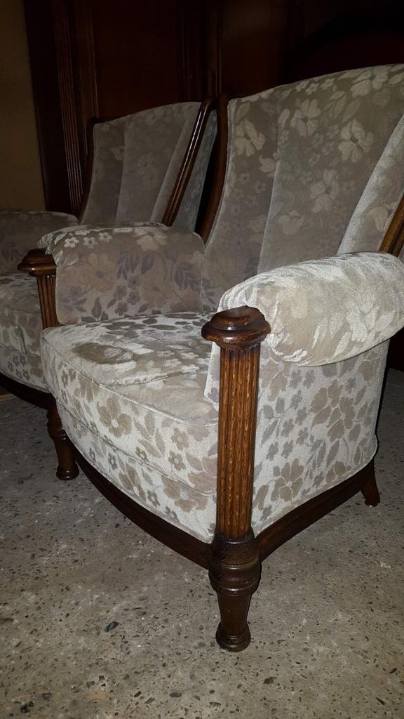 2 fauteuis met bank, Ophalen