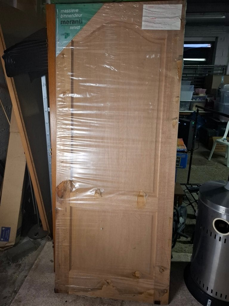 Meranti Binnendeur NIEUW, Ophalen, 80 tot 100 cm, Binnendeur, Nieuw