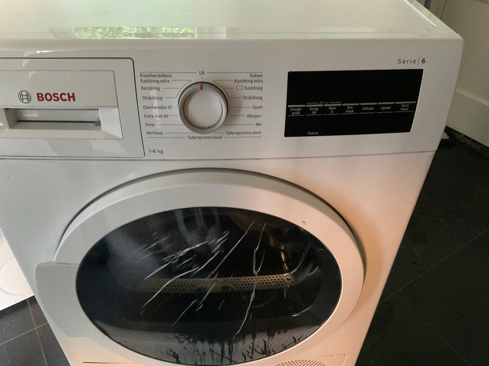 Bosch Serie 6 WTG86400NL Condensdroger 8 kg, Ophalen, Gebruikt, 8 tot 10 kg, Voorlader