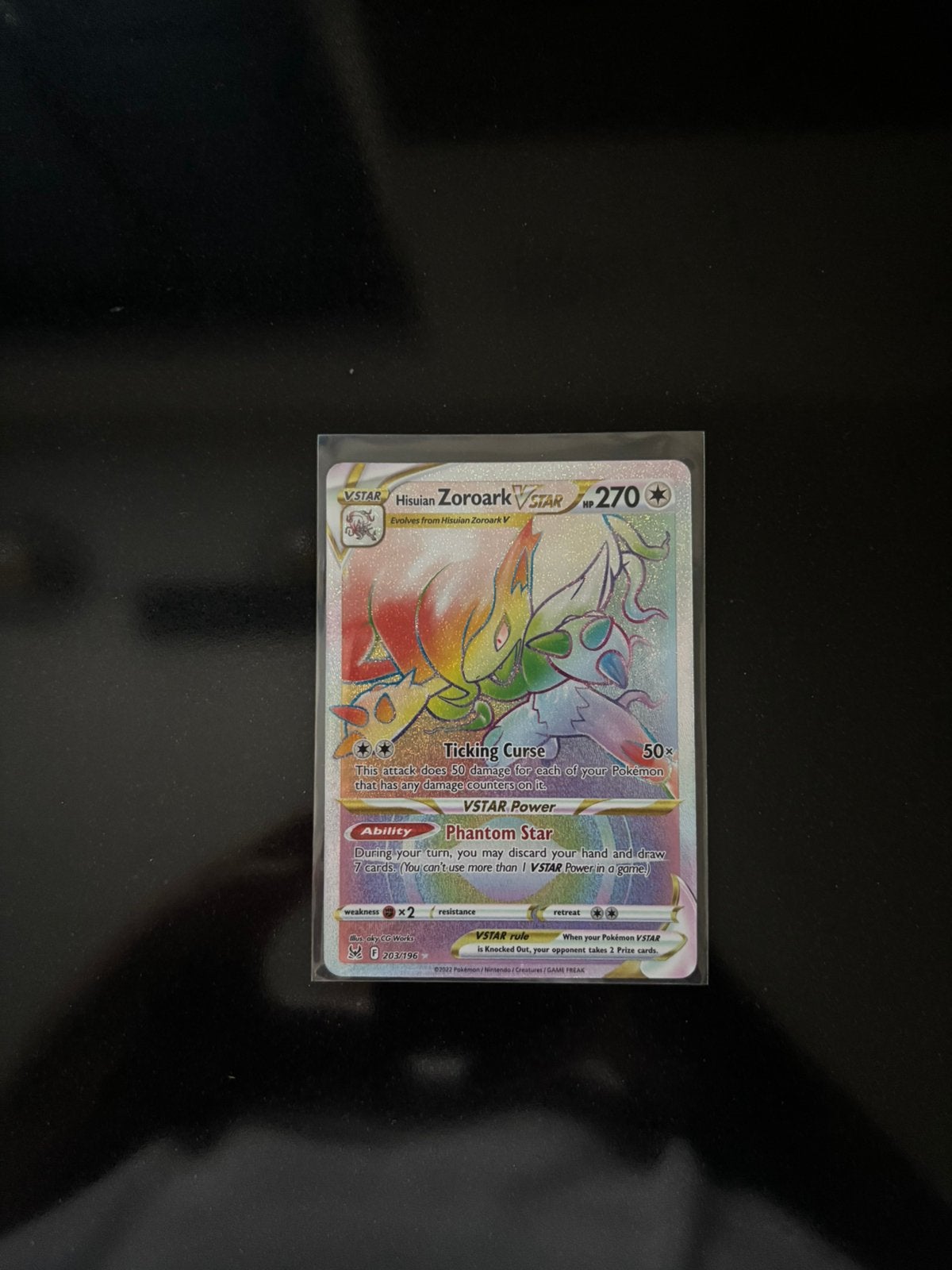 Hisuian Zoroark VSTAR (LOR 203), Ophalen of Verzenden, Nieuw, Losse kaart, Foil