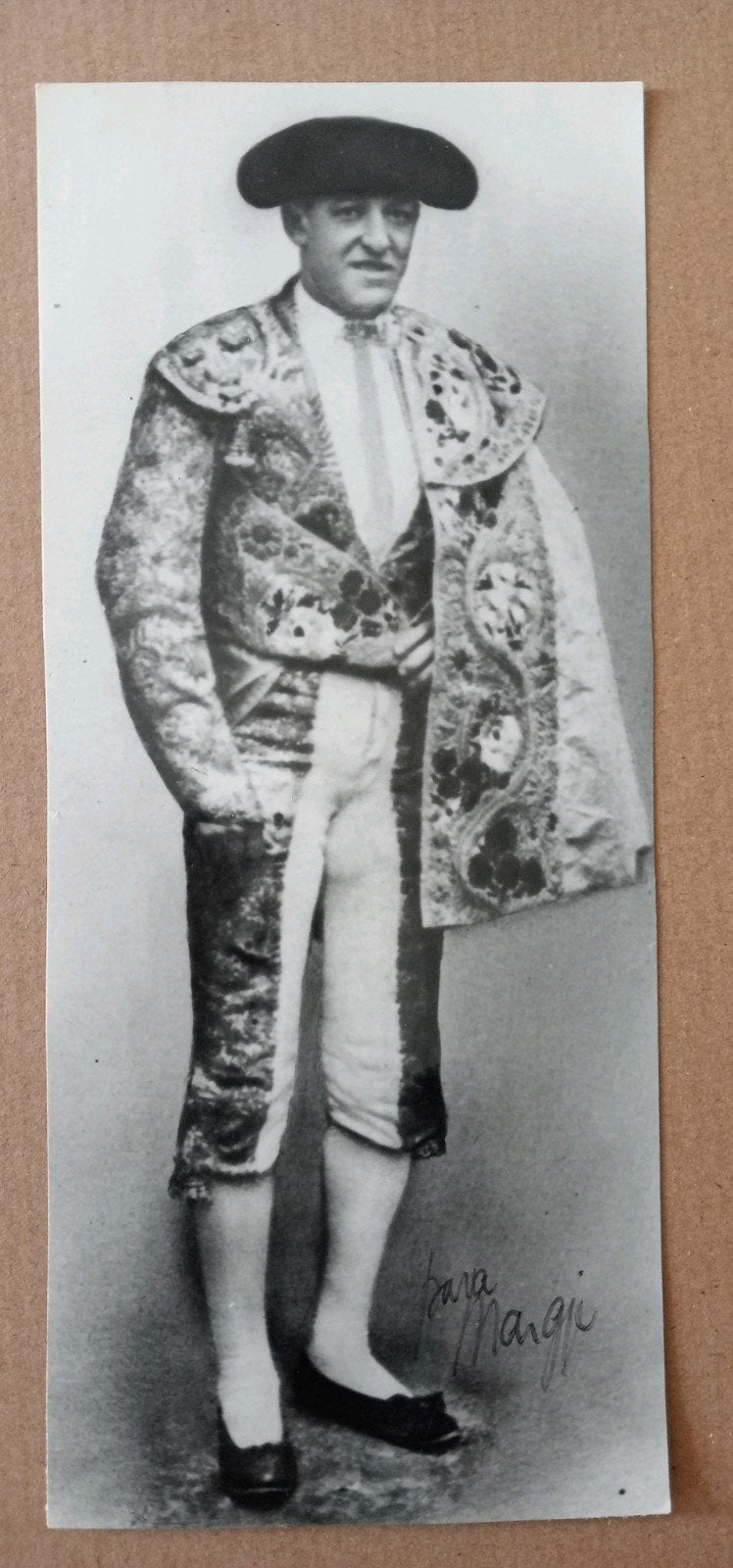 Oude foto Stierenvechter Matador Bullfighter, Ophalen of Verzenden, 1940 tot 1960, Gebruikt, Overige onderwerpen