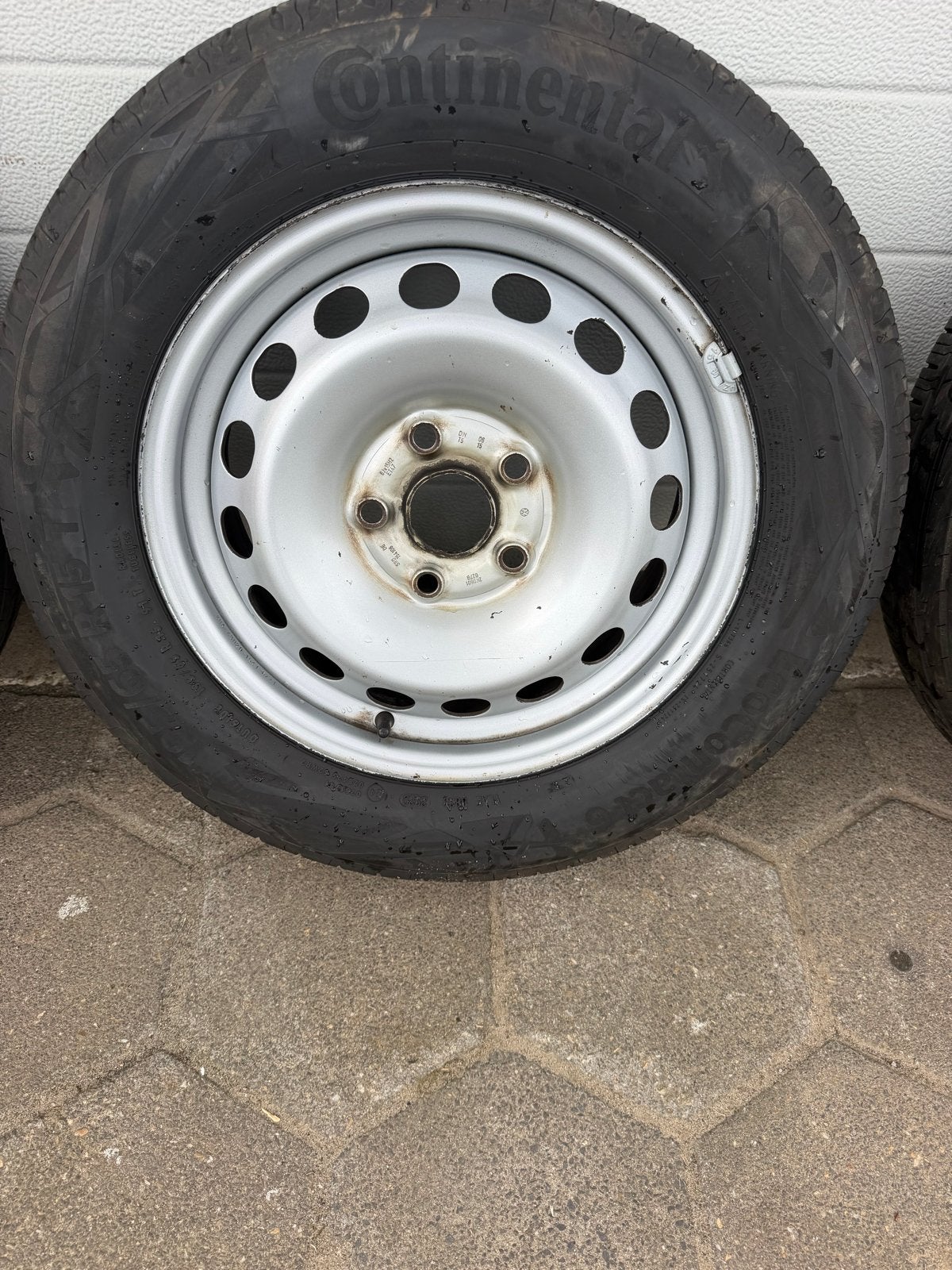Continental banden en velgen vw Caddy, Gebruikt, Banden en Velgen, Personenwagen, Winterbanden