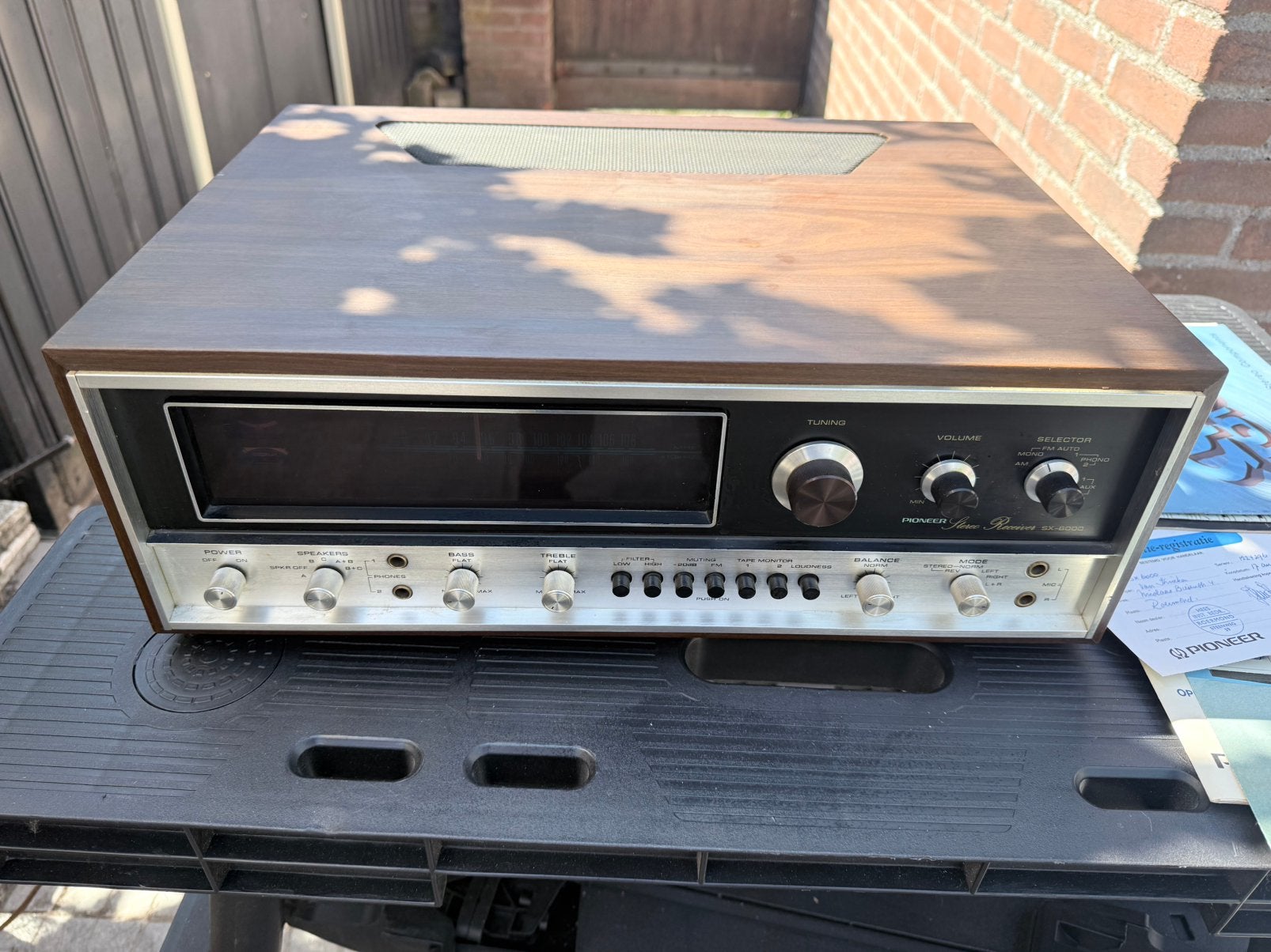 Pioneer SX-6000 versterker en radio 1974. In goede staat, Ophalen, Pioneer, 120 watt of meer, Gebruikt