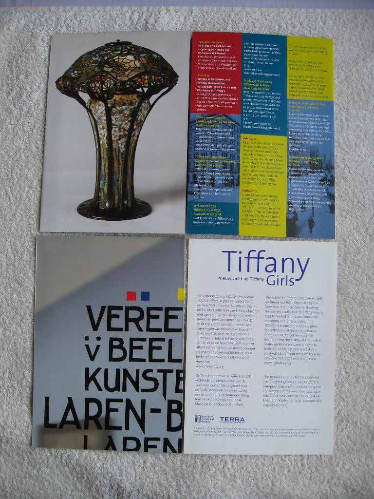 folder van expositie Tiffany - Singer Laren 2008-2009, Onbekend, Folder, Verzenden, Zo goed als nieuw