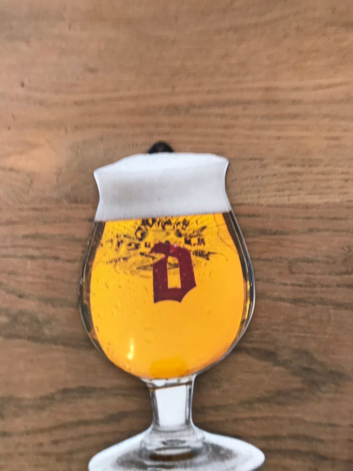 Duvel bier emaille reclamebord, Ophalen of Verzenden, Zo goed als nieuw, Reclamebord, Plaat of Schild, Duvel