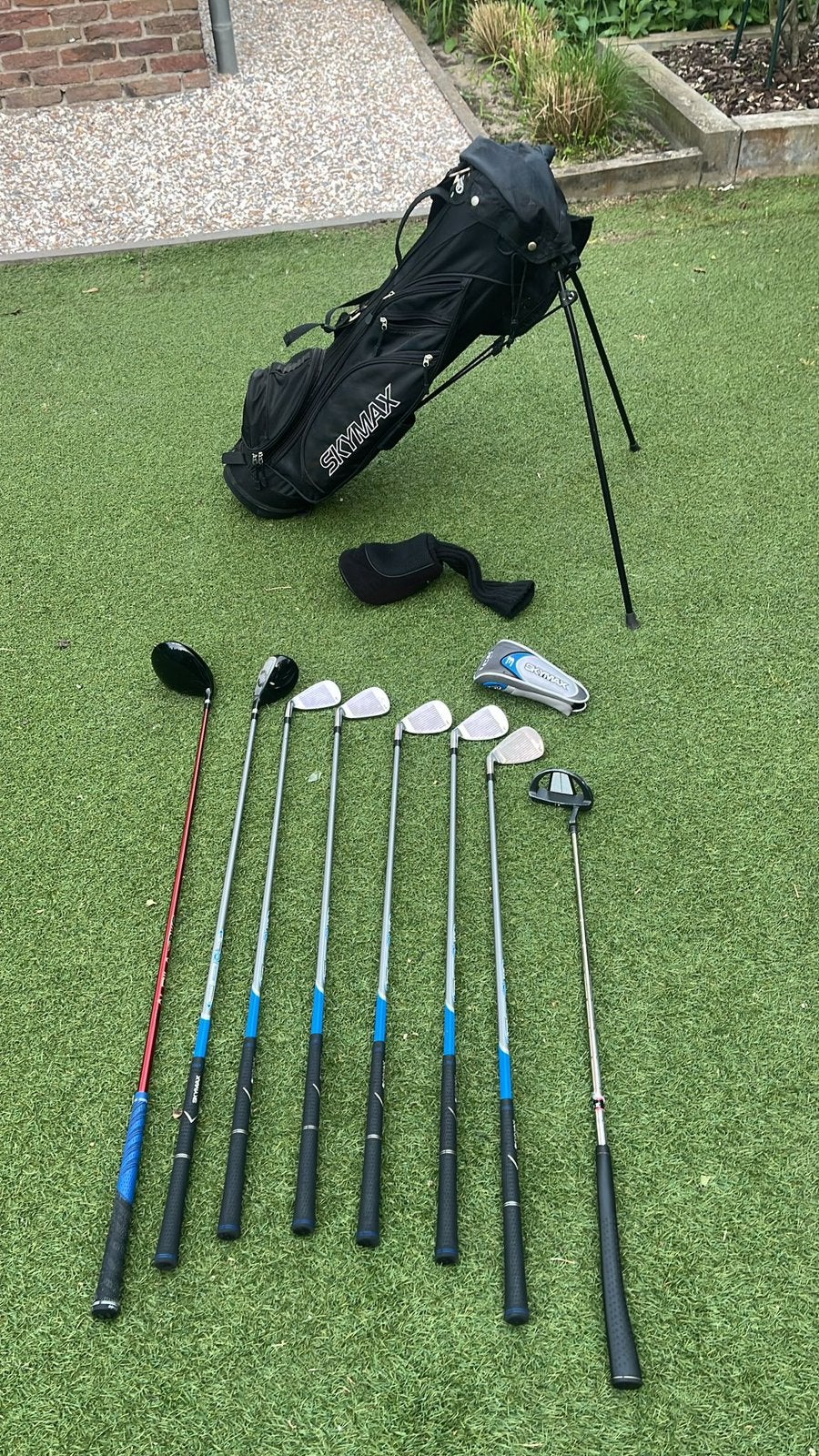 Kinder golfset Skymax ICE IX.5- tas, ijzers, hybride, driver, Sport en Fitness, Golf, Ophalen of Verzenden, Zo goed als nieuw