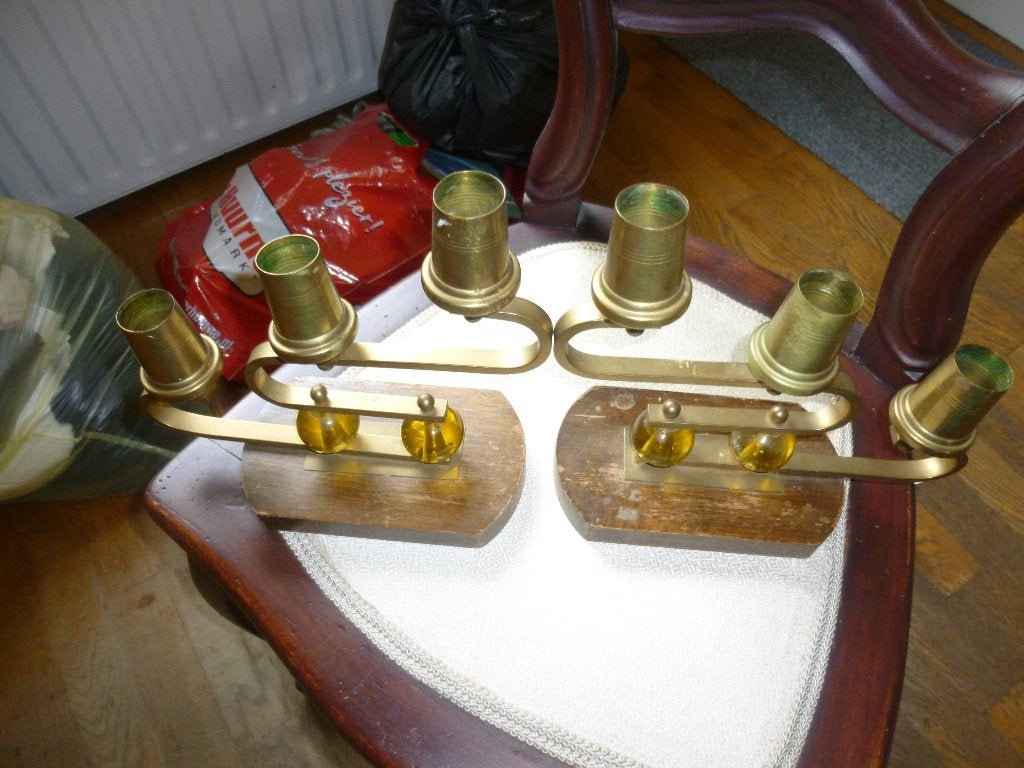 Kaarsen standaarden, Ophalen, Gebruikt, Hout, Kandelaar