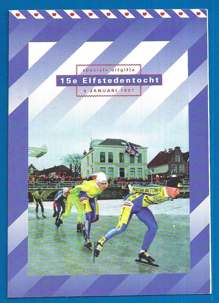 Speciale uitgifte 15e Elfstedentocht 4 januari 1997, Verzenden, Na 1940, Gestempeld