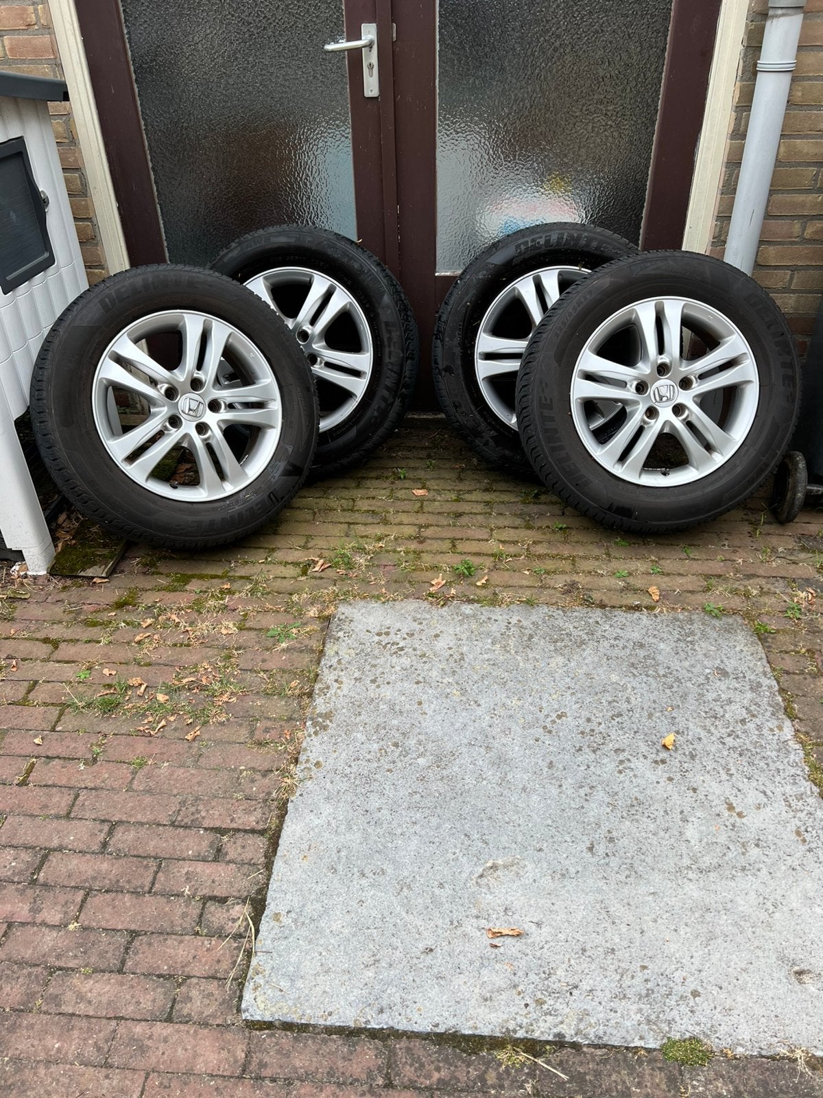 Honda CRV III sportvelgen met winterbanden i.z.g.s., Auto-onderdelen, Banden en Velgen, Banden en Velgen, 17 inch, 225 mm, Winterbanden