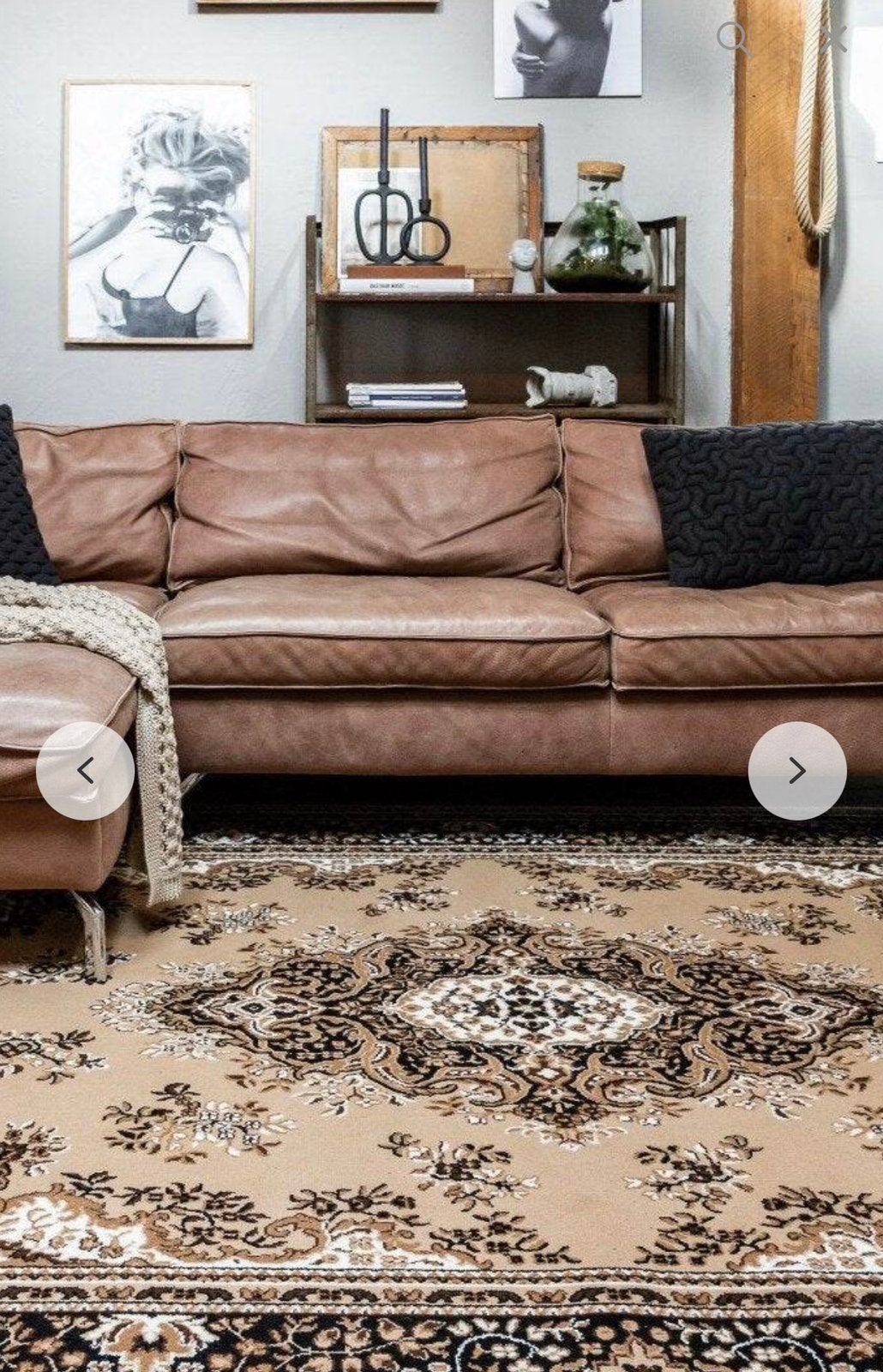 Vloerkleed bruin Perzisch 235x320, Ophalen, Bruin, 200 cm of meer, Zo goed als nieuw