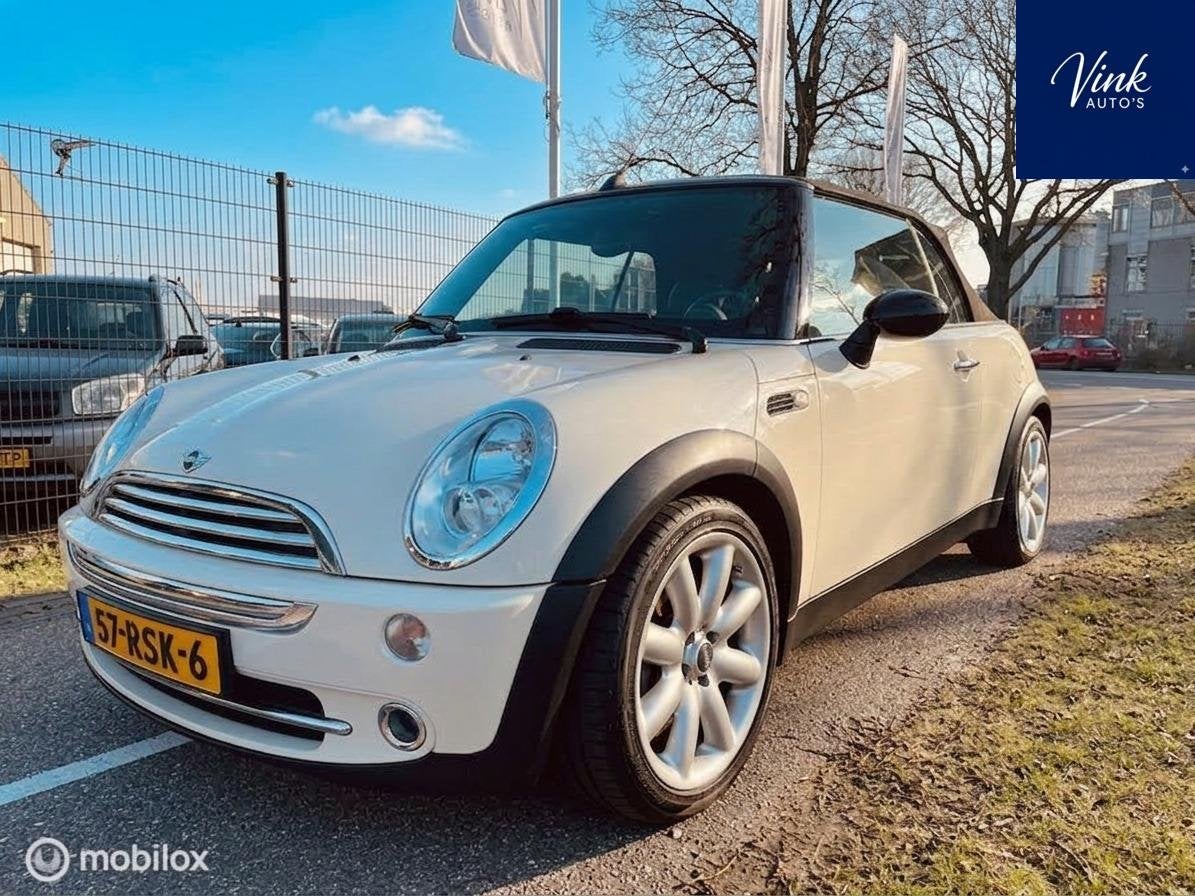 Mini Cabrio 1.6 Cooper Chili CABRIO | APK 9-2027 | 99000 km!, Auto's, Gebruikt, Zwart, 4 cilinders, Cabriolet
