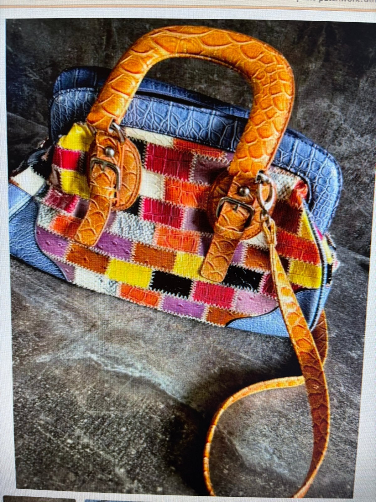 Mooie damestas imitatieleer snake print patchwork, Sieraden, Tassen en Uiterlijk, Tassen | Damestassen, Ophalen of Verzenden, Nieuw