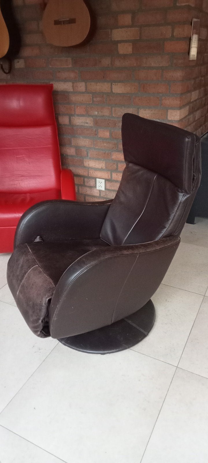 gratis luie stoel, Ophalen, Gebruikt, 50 tot 75 cm, Leer