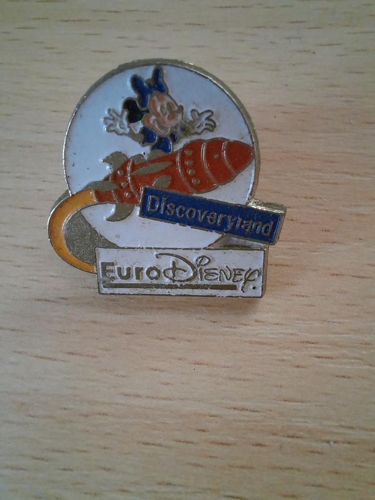 disney minniemouse pin discoveryland eurodisney opening 1992, Verzamelen, Ophalen of Verzenden, Gebruikt, Overige onderwerpen