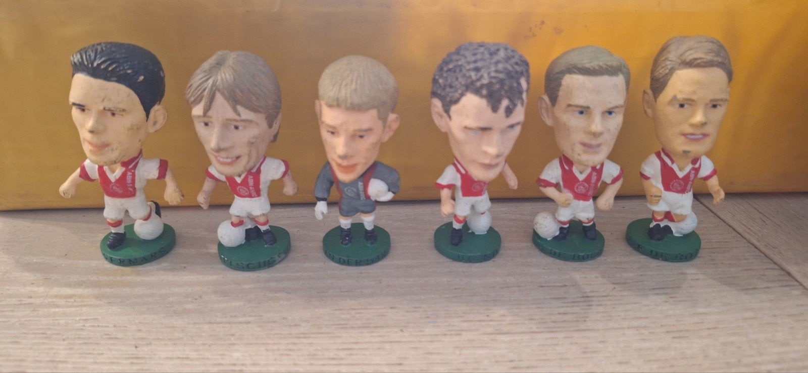 Ajax corinthian poppetjes set van 7 (18525), ., Ophalen of Verzenden, Zo goed als nieuw, Beeldje of Poppetje