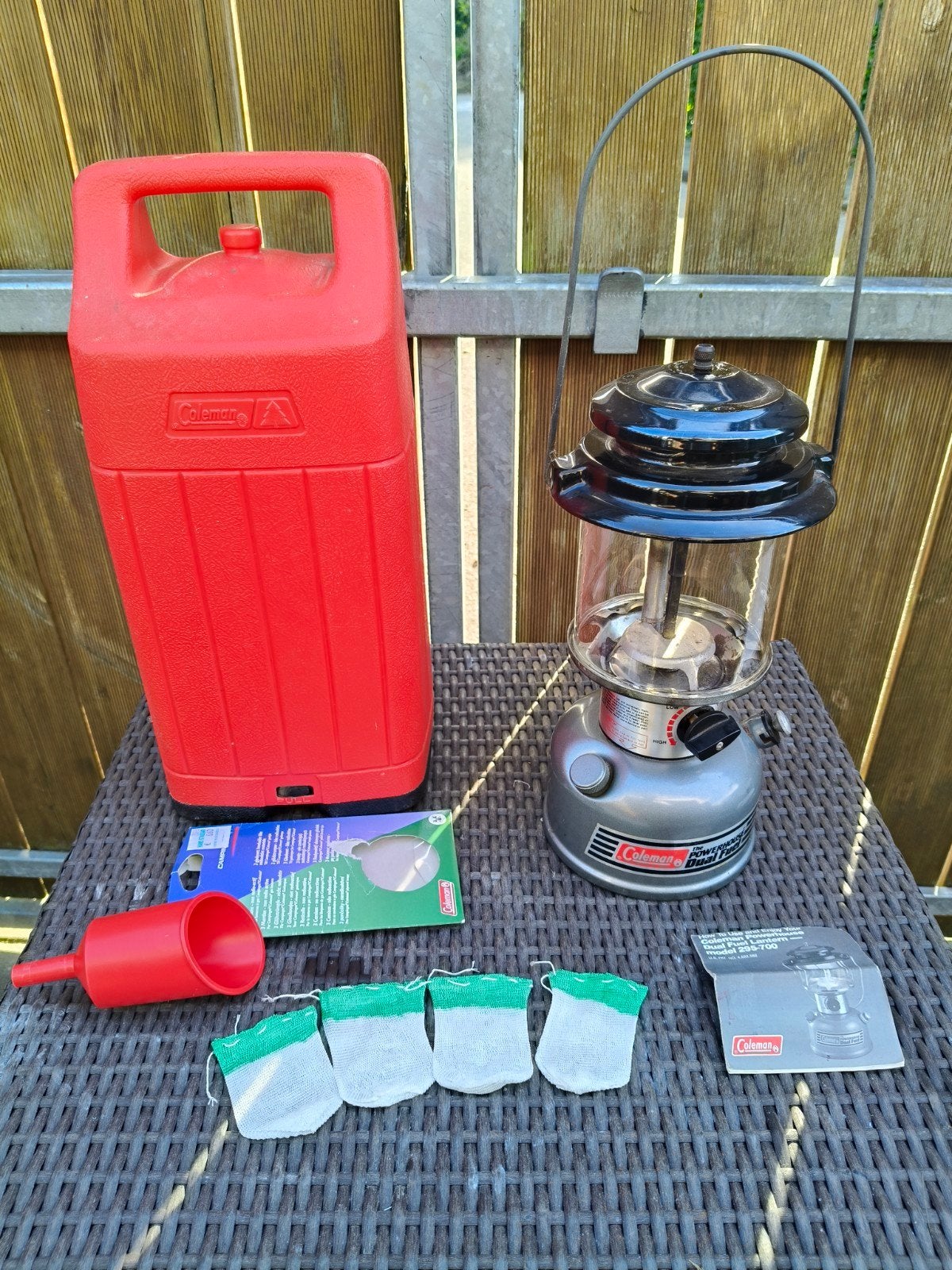 Coleman Dual fuel benzine lamp, Ophalen, Gebruikt