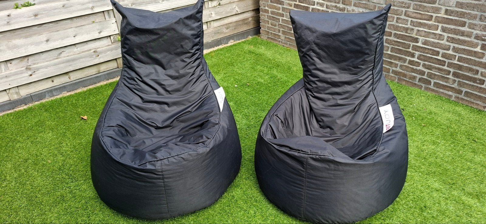 2x sit en joy zitzak, Ophalen, Gebruikt, Zwart