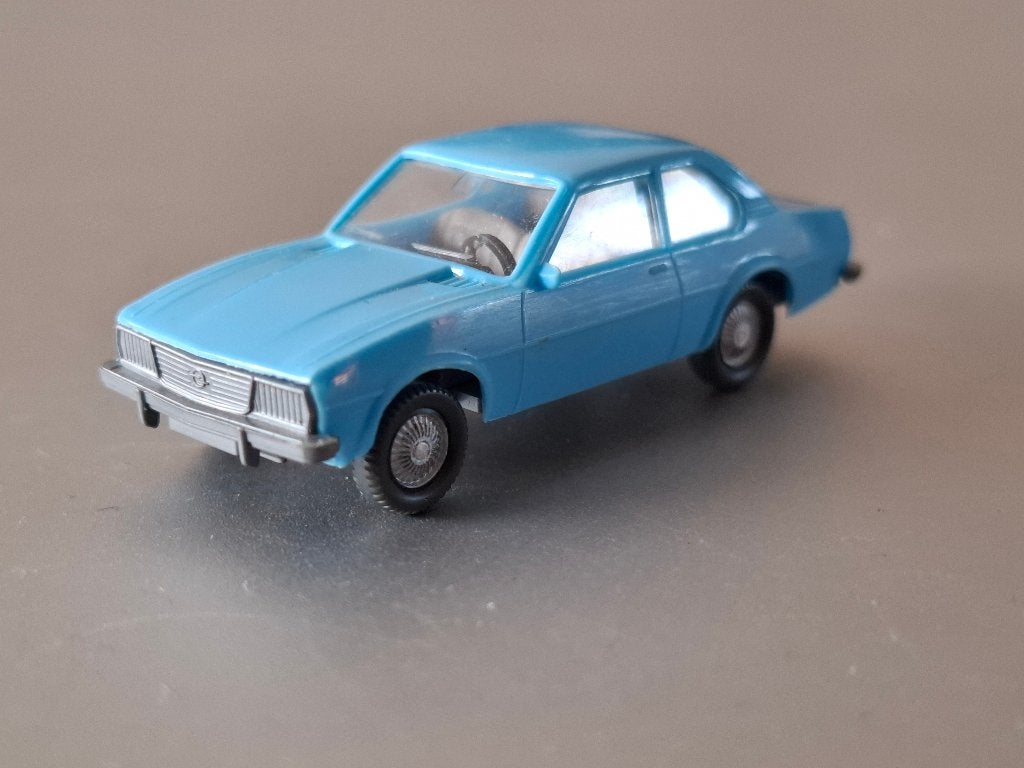 1:87 Opel Ascona B blauw Wiking € 5, Hobby en Vrije tijd, Ophalen of Verzenden, Zo goed als nieuw, Auto, Wiking