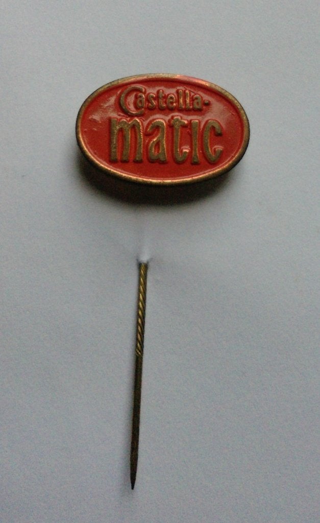 Speldje Castella Matic ( Dobbelman ), Ophalen of Verzenden, Zo goed als nieuw, Merk, Speldje of Pin