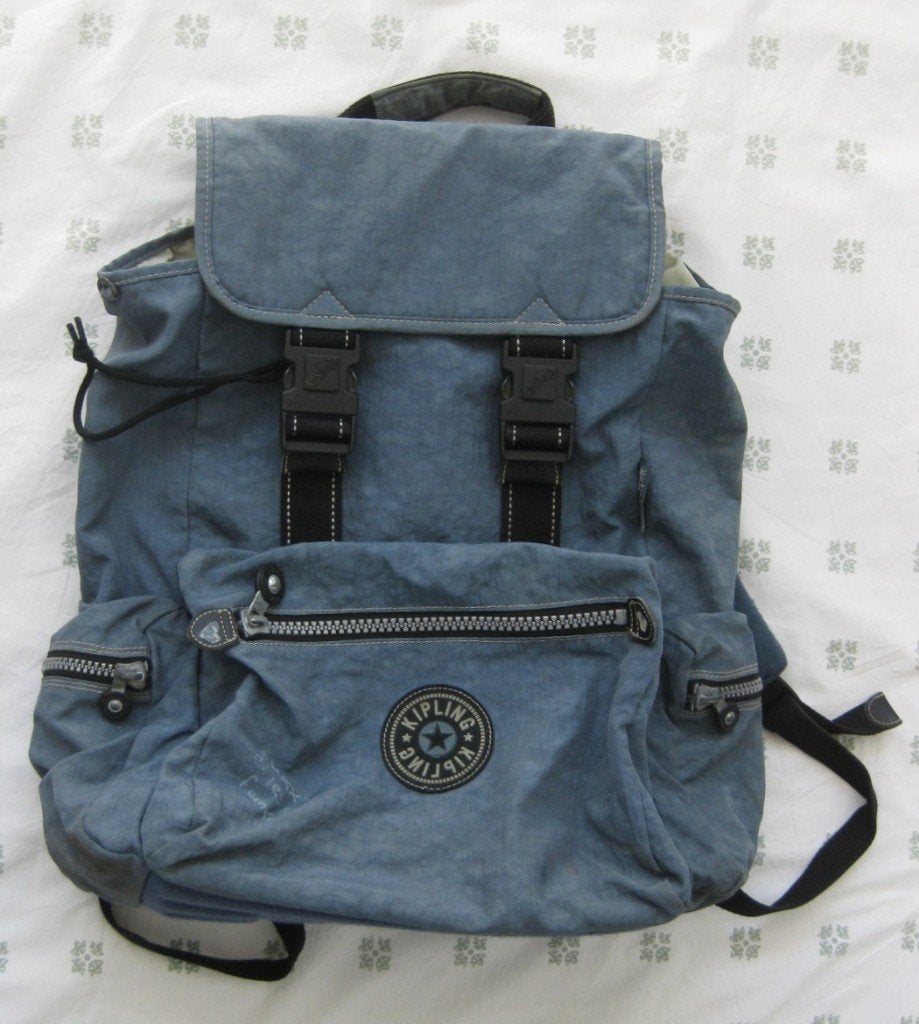 Kipling blauwe rugzak, Sieraden, Tassen en Uiterlijk, Tassen | Rugtassen, 40 cm of meer, Gebruikt, Kipling, Ophalen of Verzenden