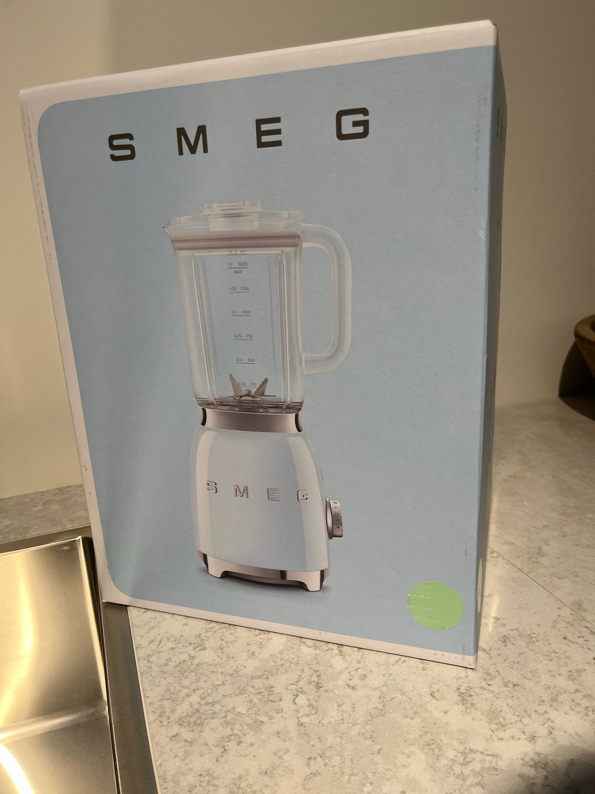 Smeg Blender (watergroen) - Nieuw in doos, Ophalen of Verzenden, Nieuw, Blender