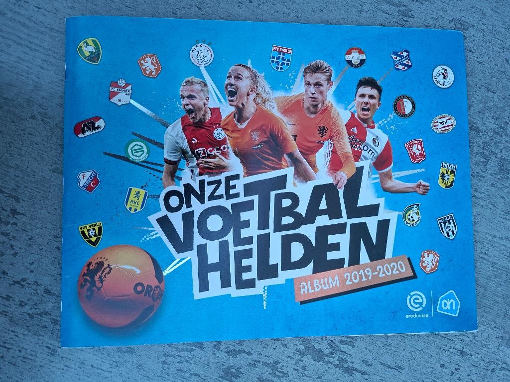 Eredivisie voetbal ‘19-‘20 COMPLEET in boek plus123 stickers, Ophalen of Verzenden, Nieuw, Overige binnenlandse clubs, Overige typen
