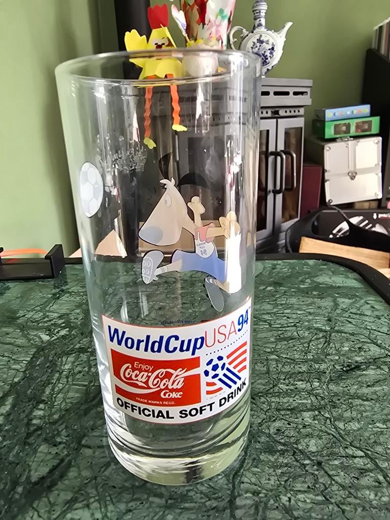 Vintage Coca Cola glas World Cup USA 1994, Ophalen of Verzenden