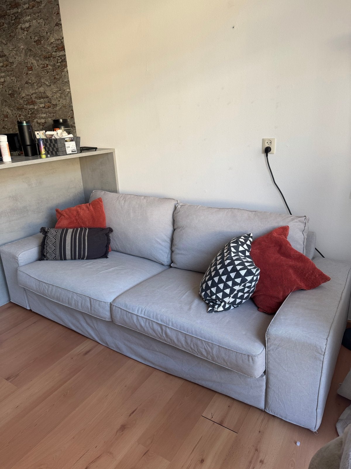 Ikea KIVIK 3-zitsbank - Schoon en goed onderhouden, Ophalen, Gebruikt, Driepersoons, 75 tot 100 cm