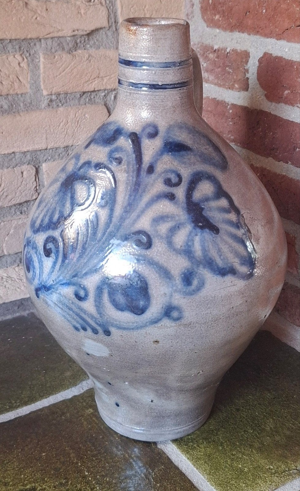 Antieke Westerwald Keulse Kruik - ca. 30 cm hoog, Ophalen