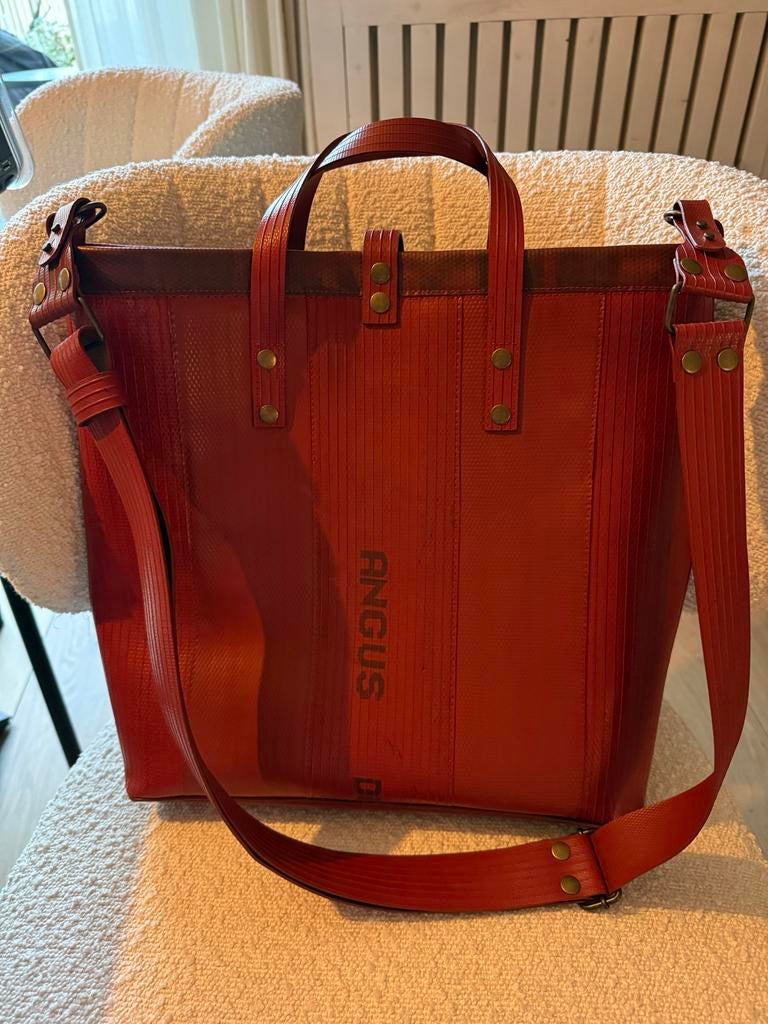 Stijlvolle rode shopper van Elvis & Kresse, Ophalen of Verzenden, Zo goed als nieuw, Rood, Shopper