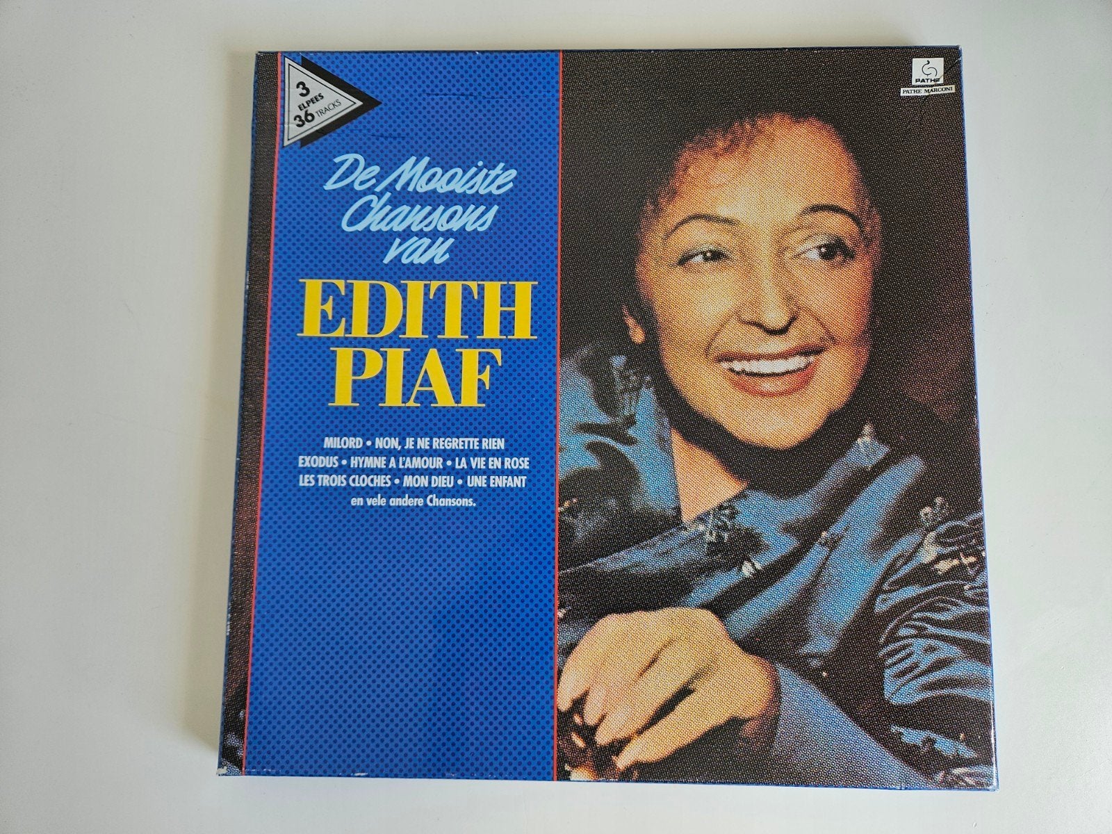 3 lp Box , Edith Piaf,  De mooiste Chansons, Ophalen of Verzenden, Zo goed als nieuw, 12 inch