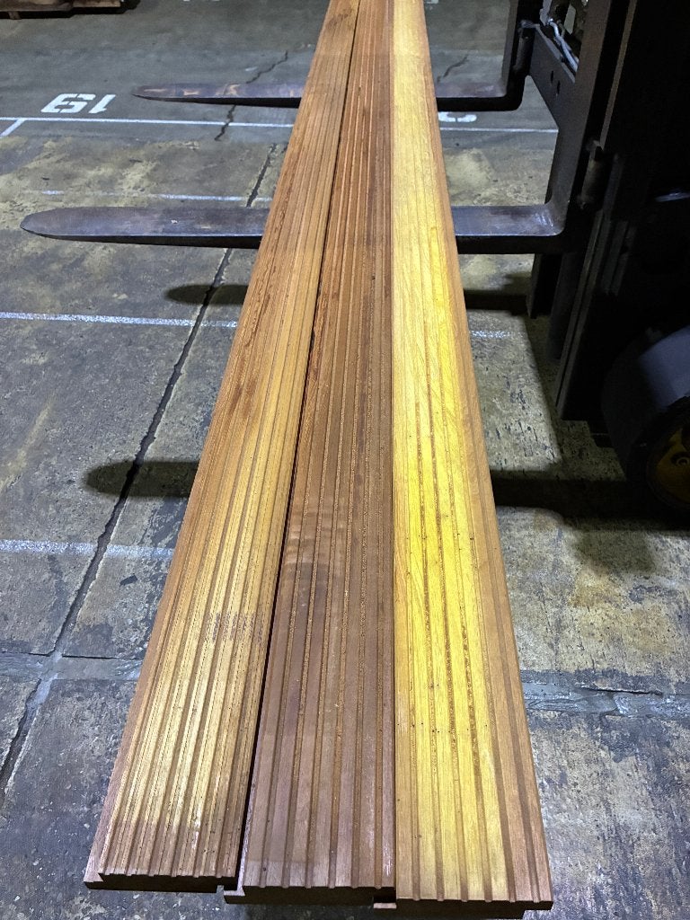 Hardhouten Planken vlonderplanken 45x120mm € 5,48 m1, Ophalen, Nieuw, Hout