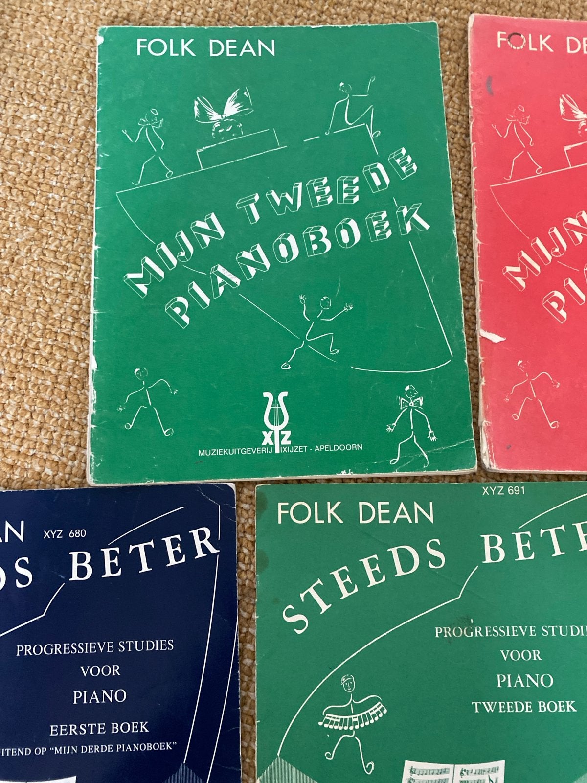 Folk Dean Pianoboeken - Mijn 2e/3ePianoboek & Steeds, Ophalen of Verzenden, Gelezen, Instrument