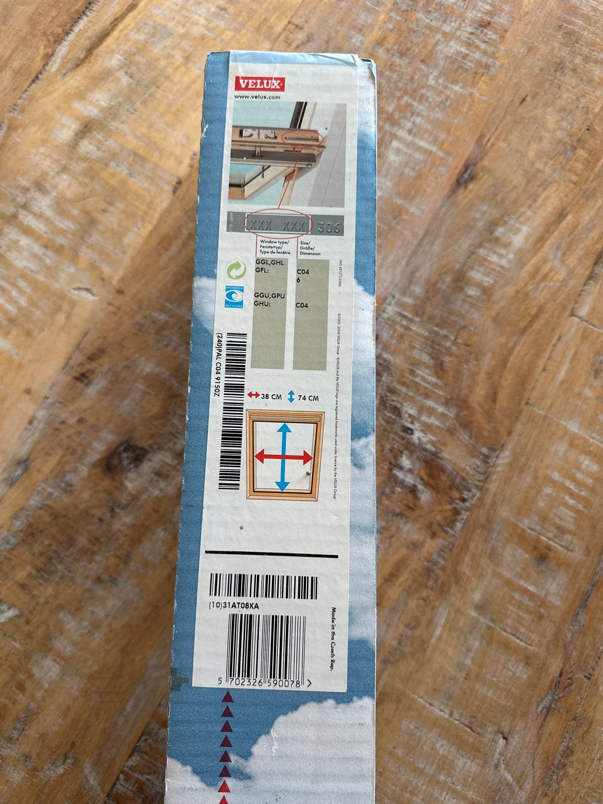 Velux Jaloezie wit - C04 (38x74 cm), Jaloezie, Overige merken, Wit, Nieuw