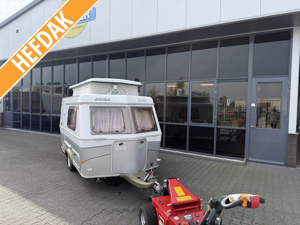 Eriba Puck 225 GT Langslaper 200cm 750KG max Voortent etc..., Tot en met 2, Bedrijf, Treinzit, 2 aparte bedden
