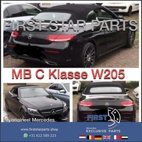 C205 compleet Cabriodak Mercedes C Klasse 2018 zwart dak 205, Gebruikt, -, Ophalen of Verzenden, -