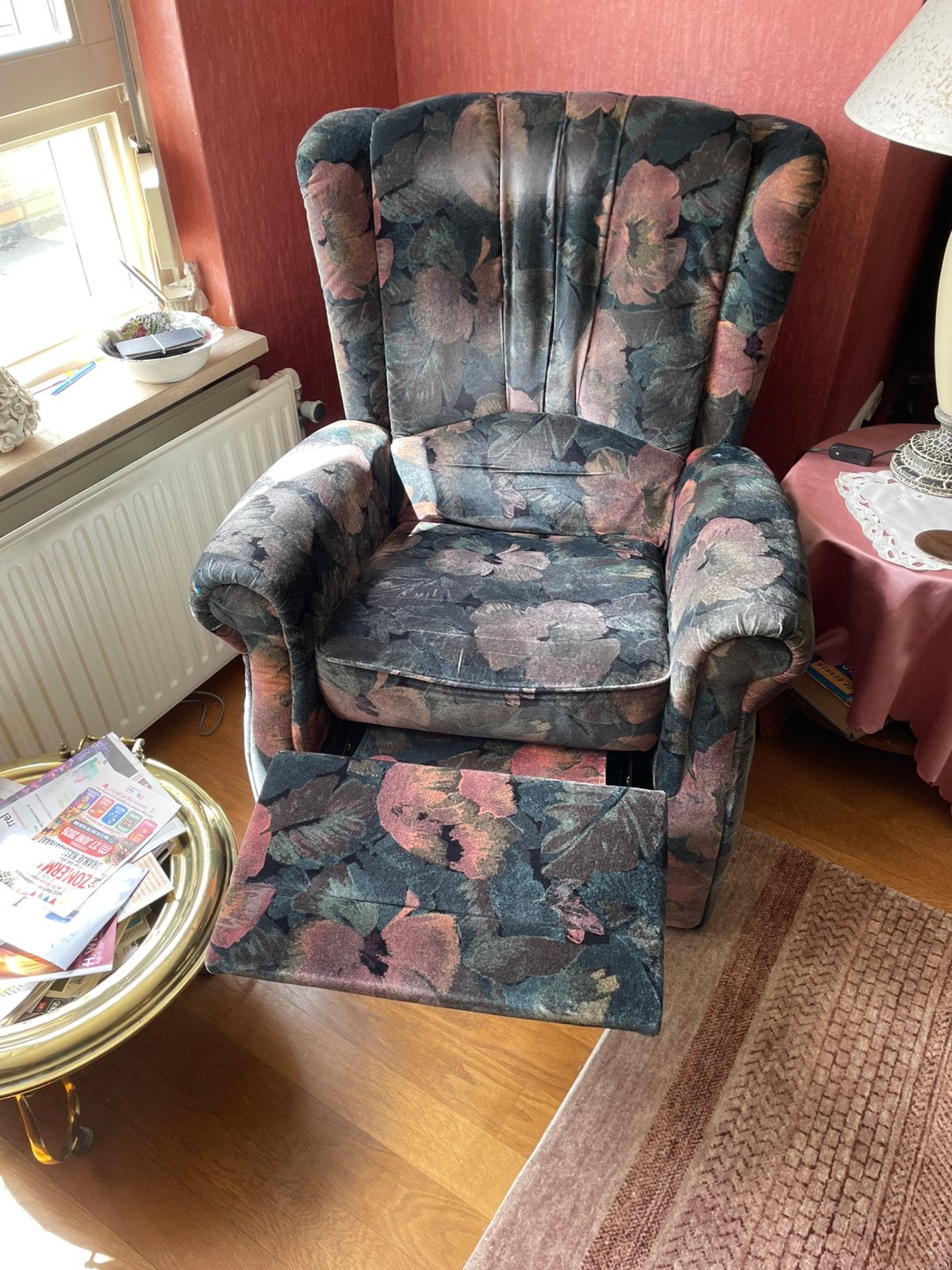 Klassiek bankstel, 75 tot 100 cm, Zo goed als nieuw, Stof, Klassiek vintage