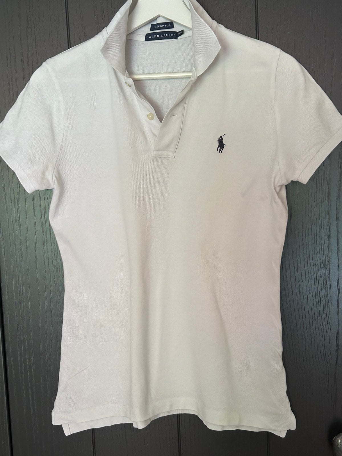 Ralph Lauren polo maat M, Kleding | Dames, Ophalen of Verzenden, Zo goed als nieuw, Blauw, Korte mouw
