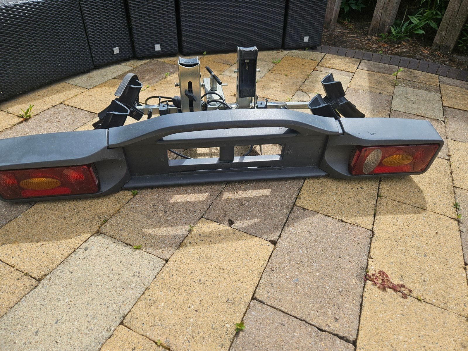 Kantelbare twinny load  fietsendrager voor 2 fietsen, Ophalen, 2 fietsen, Gebruikt, Trekhaakdrager